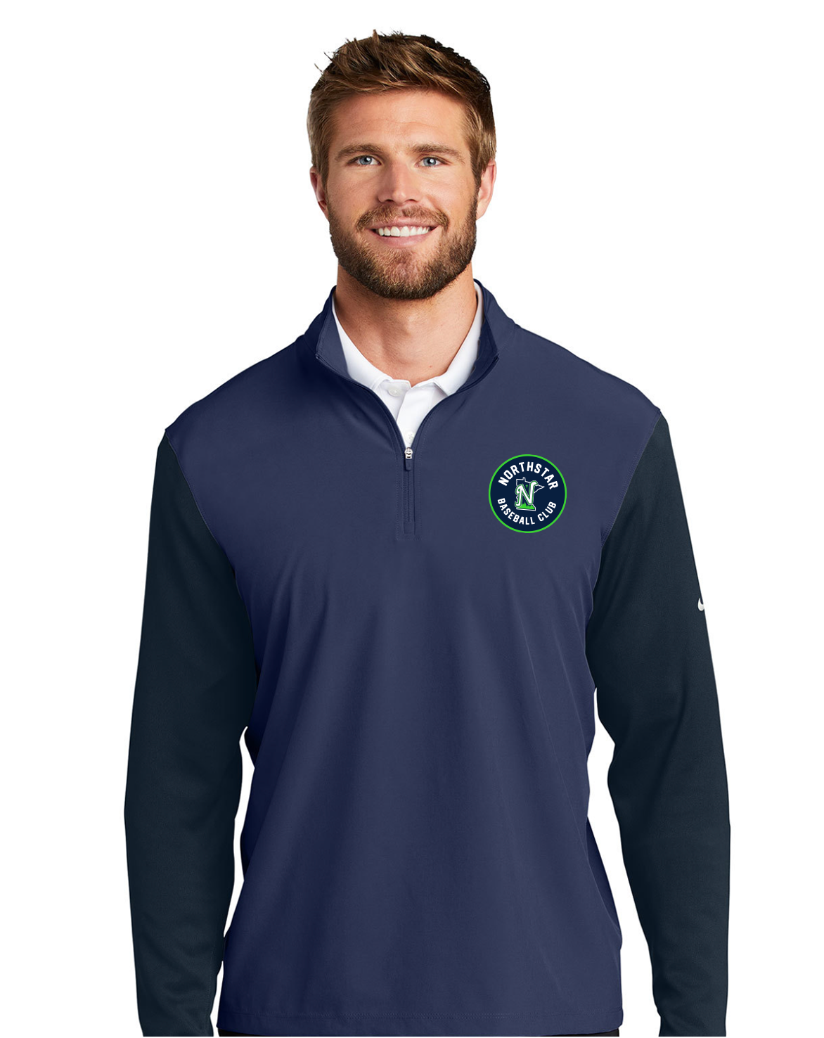 Northstar Baseball Club Mens NIKE Mix Dri-Fit 1/2 Zip Cover-Up – Loudly